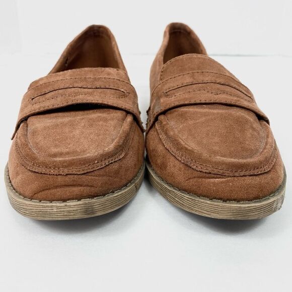 American Eagle Tan Faux Suede Loafers Shoes - Picture 3 of 7